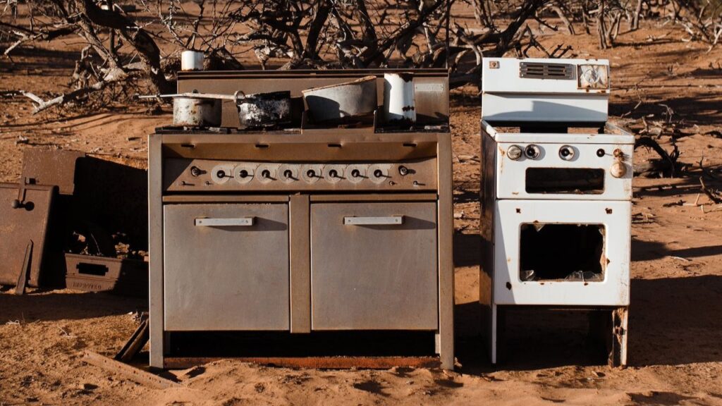 Old discarded appliances