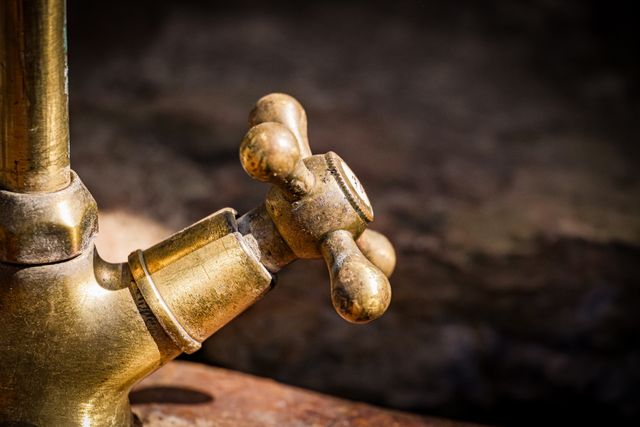 Yellow brass faucet and hardware