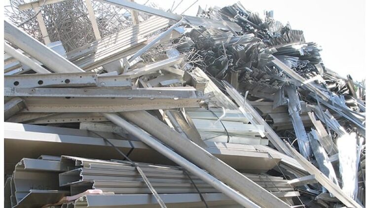 Old sheet aluminum scrap