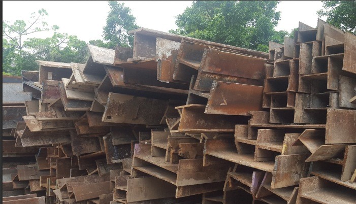 Structural plate steel scrap